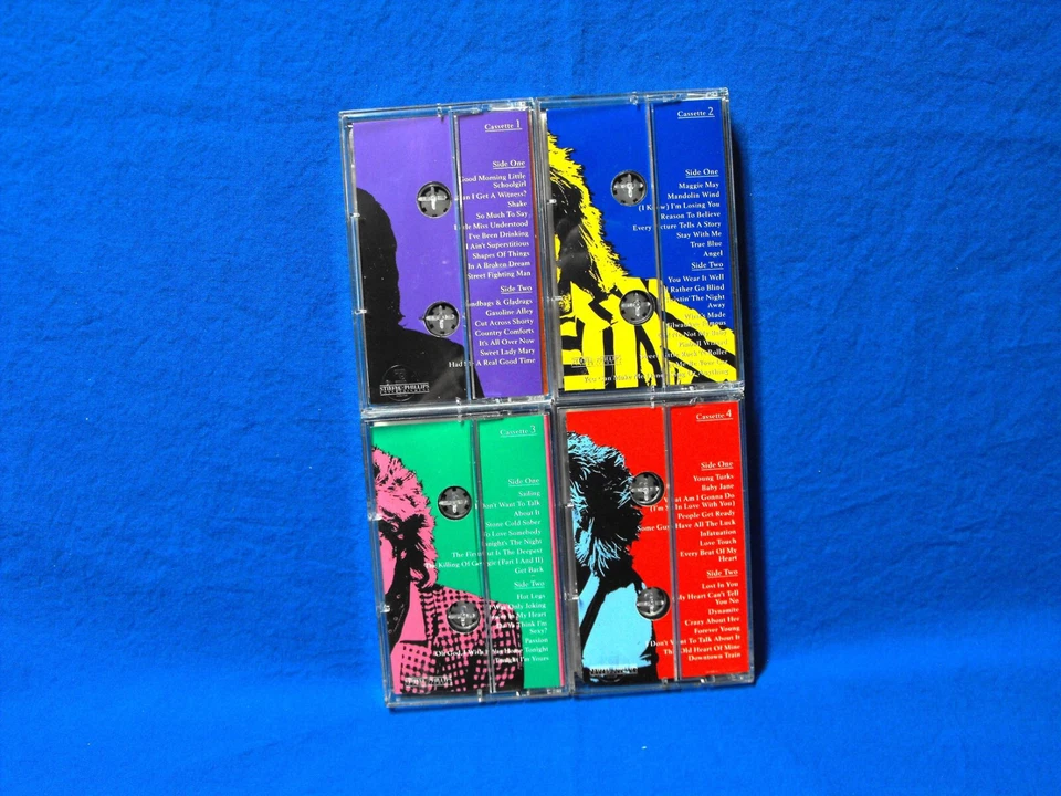 Rod Stewart Cassette Tape Lot STORYTELLER Anthology 4 Piece Set Unused 1964-1990 Foto 2 de 4