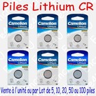 Pile Lithium 3V CR2016 CR2025 CR2032 CR2320 CR2325 CR2330 ... ( x 1 ou par Lot )
