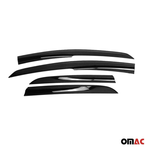 4X Windabweiser Regenabweiser FüR Toyota Corolla 2007-2013 Limo Acryl Dunkel-image