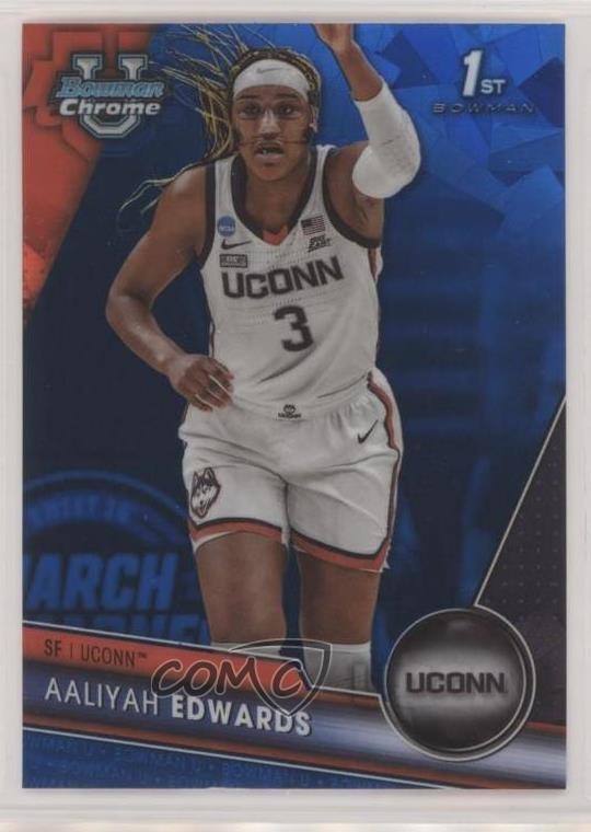 2023-24 Bowman U Chrome Sapphire Edition Aaliyah Edwards #19 1er3