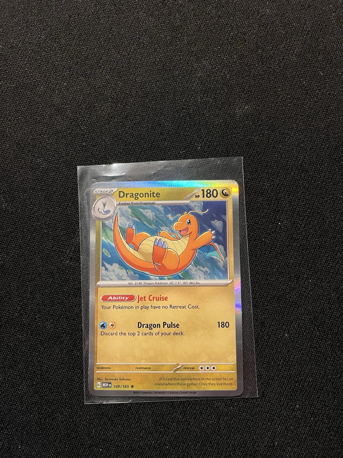 Pokemon TCG Dragonite 149/165 Sv: Scarlet & Violet 151 Rare Near Mint