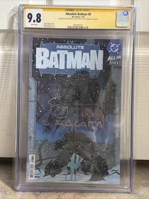 CGC SS 9.8 Absolute Batman #8  2X SIGNED by Nick Dragotta & Snyder (1st Print)