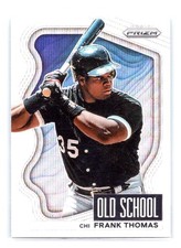 2022 Prizm Baseball #OS-3 Frank Thomas Old School White Wave Chicago White Sox