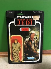 1983 Star Wars Return of the Jedi 77 Back Han Solo in Trench Coat MOC NEW SEALED