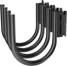 4PCS 1/2" Diameter Solid Steel Heavy Duty E Track J Hooks，Large Steel 5" J Hook 