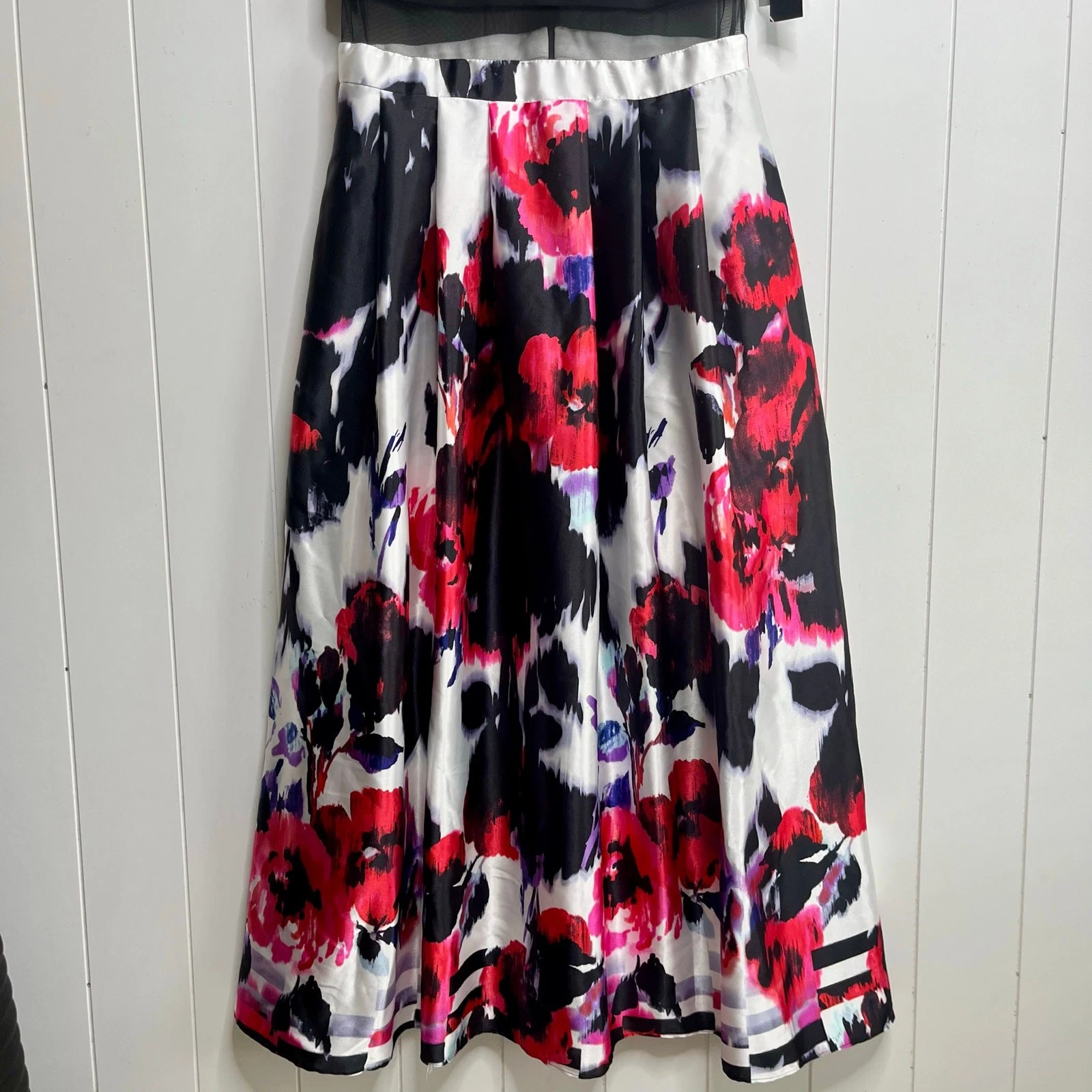 VALENTINO Betsy & Adam maxi abito o midi illusione floreale senza maniche sera matrimonio festa