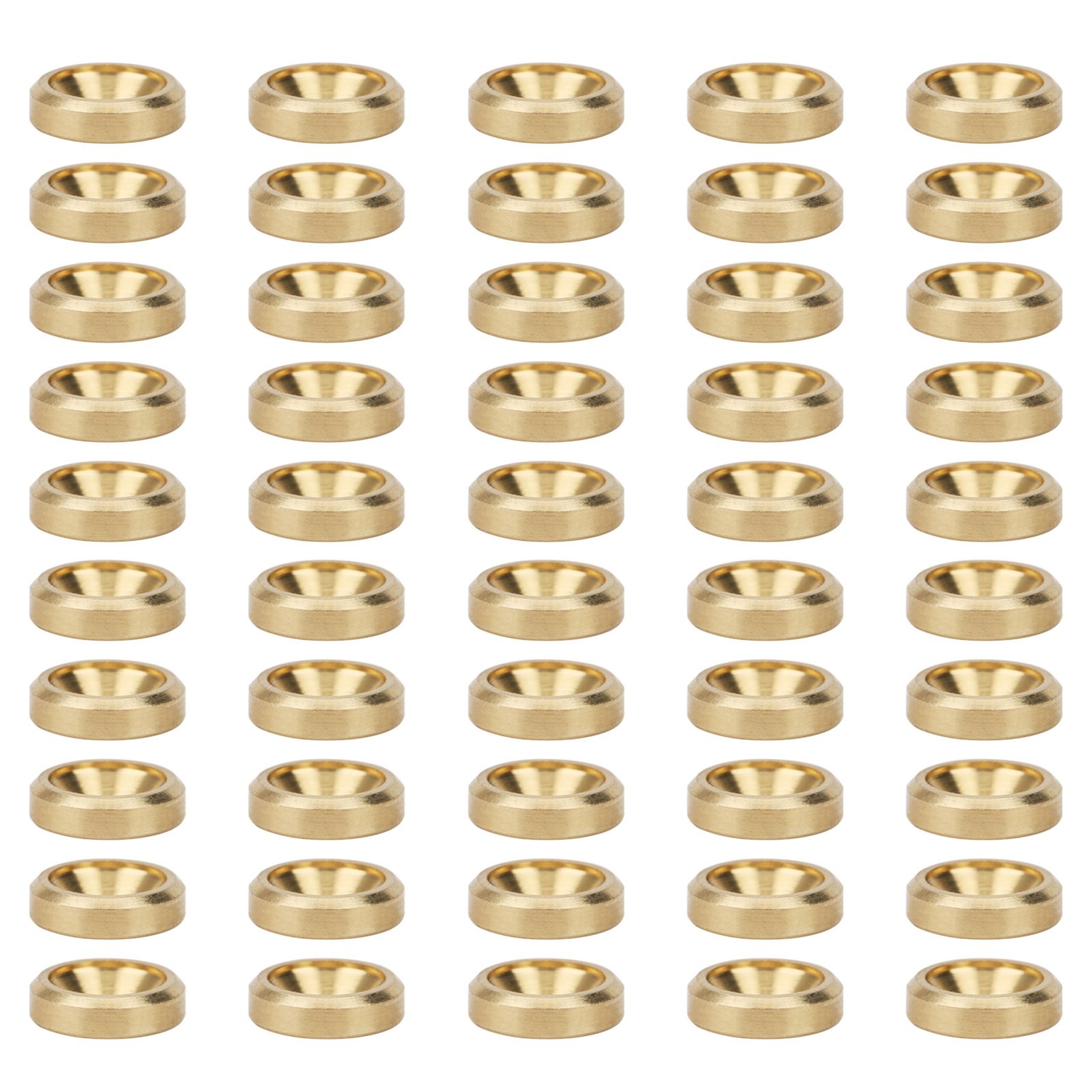 50Pcs Pure Copper Countersunk Screw Washer For CNC Industrial Supplies Excellent