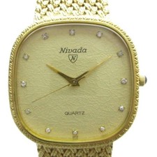 Nivada N24001SP Watch Vintage Quartz Gold Color Used ccb563e9147c371466078115a05