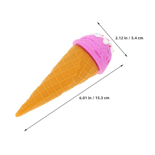 2Pcs PVC Ice Cream Display Props Assorted Color for Ice Cream Shop Window Decor - Afbeelding 5 van 12
