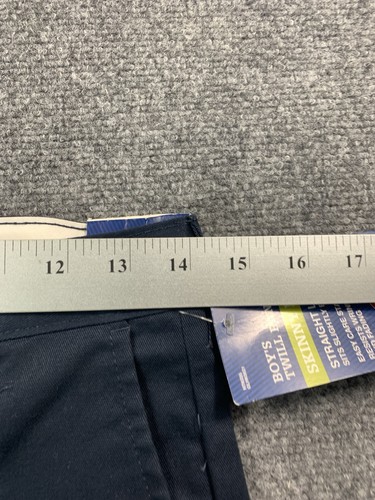 Dickies Pants Boys 16 Straight Leg Skinny Fit Blue NWT - Picture 8 of 18