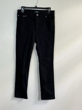 Lauren Ralph Lauren Women  s Black Premier Straight Jeans Size 10 Cotton Stretch