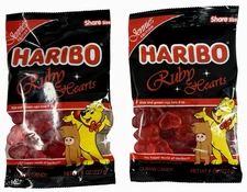 Haribo Jennie Ruby Hearts Gummy Bears (Jennie’s Edition) Share Size 8oz Bag X 2