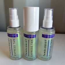 3 bottles Spray Tan New Tanologist Express Tan Self Tan Water DARK 3.38oz