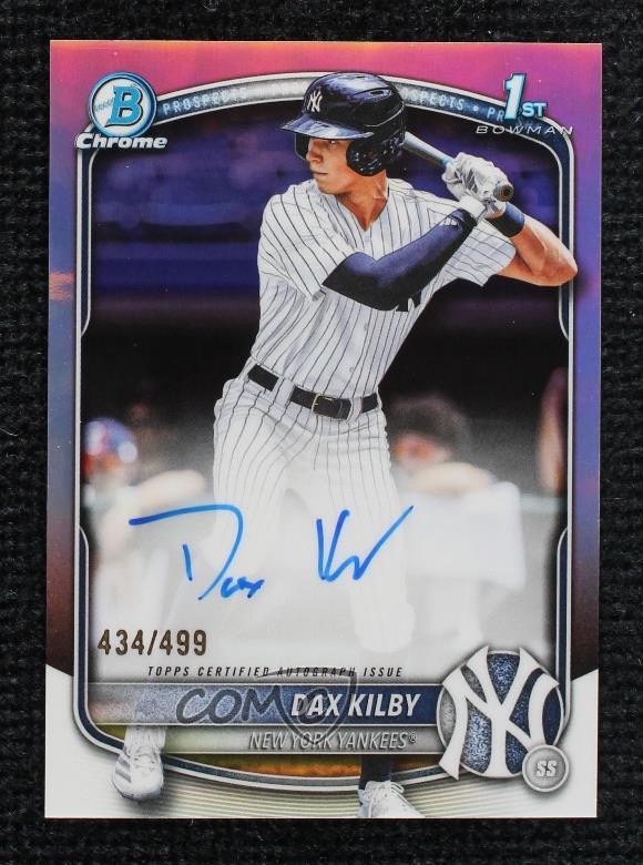 2025 Bowman Draft Chrome Prospect Refractor 434/499 Dax Kilby #CPA-DK Auto 1hr9