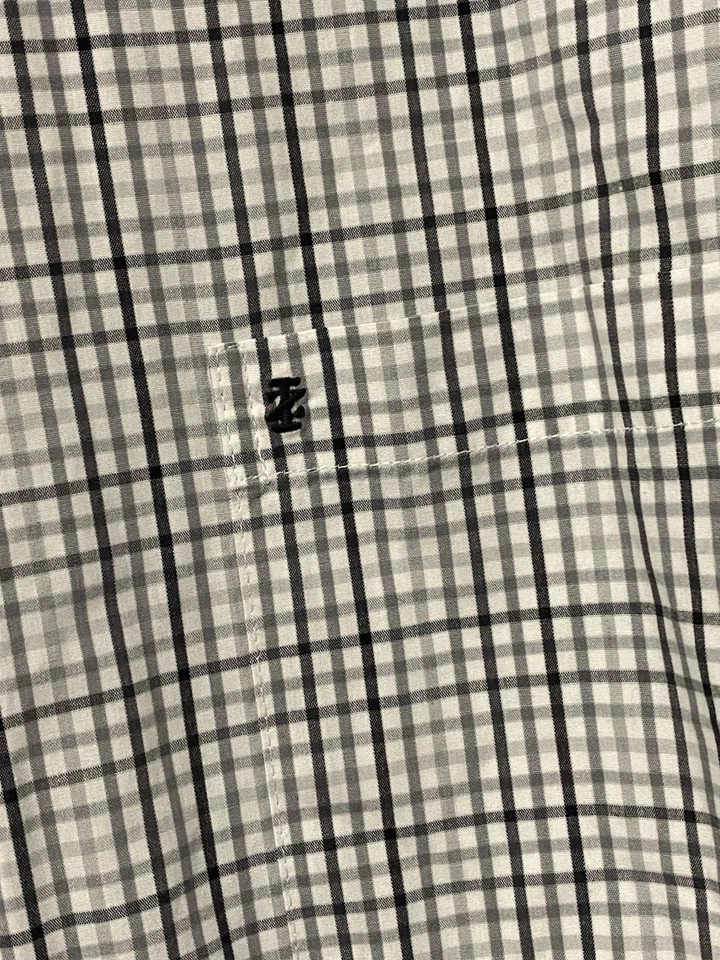 IZOD Dress Shirt Men's Sz XXL TTG Blue/White Striped Button Down Long Sleeve - Image 2 of 4