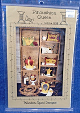 Pincushion Queen Crowns Wooden Spool Designs Sewing Embroidery Pattern WSD1418