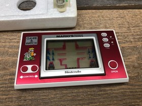 Nintendo Game & Watch Pocketsize MARIO'S CEMENT FACTORY ML-102 With Box