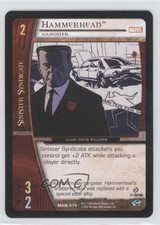 2004 VS System Marvel Web of Spider-Man 1st Edition Hammerhead #MSM-075