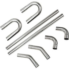 3 Inch 76mm Stainless Steel T304 DIY Custom Mandrel Exhaust Flex Pipe Straigh...