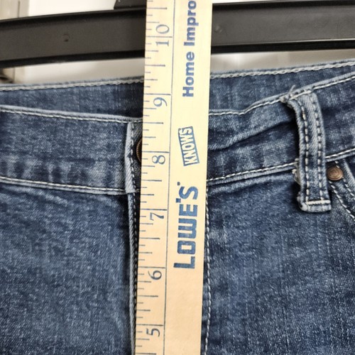 Wrangler Trouser Bootcut Jeans Girls 14 (27x30) Blue Embroidered Patch Wide Hem - Picture 7 of 10