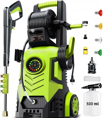 #ad FOTING 5000 PSI 2.3 3.3 GPM Adjustable Electric Pressure Washer with 4 Nozzles $159.99