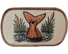 Embroidered Red Drum RedFish Patch Fishing 