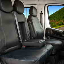 Sitzbezüge VIP Kunstleder geeignet für Citroen Jumper ab 2006- 2014- 2022- - Pra