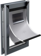 Heavy Duty Dog Door Aluminum Large Magnetic Double Flap Lock Panels
