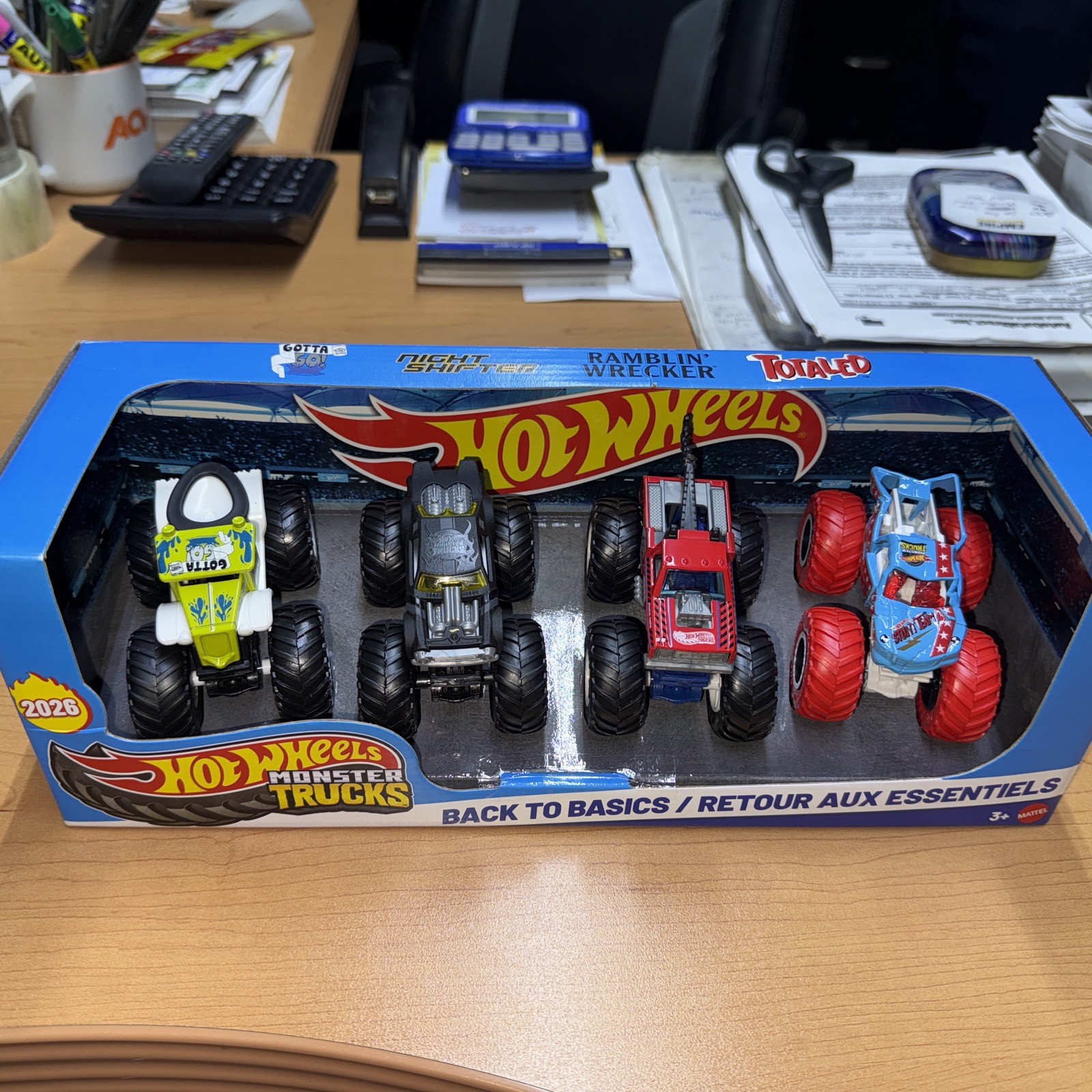 Hot Wheels Monster Trucks Set of 4-Pack 1:64 Hall of Flame 2025