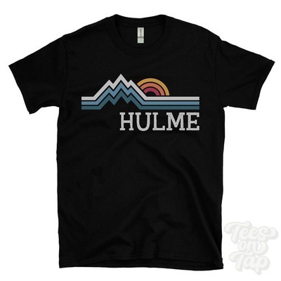 HULME RETRO LOGO PARODIE T-SHIRT manchester staffordshire first street