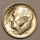 1951 S ROOSEVELT DIME, 90% Silver, uncirculated