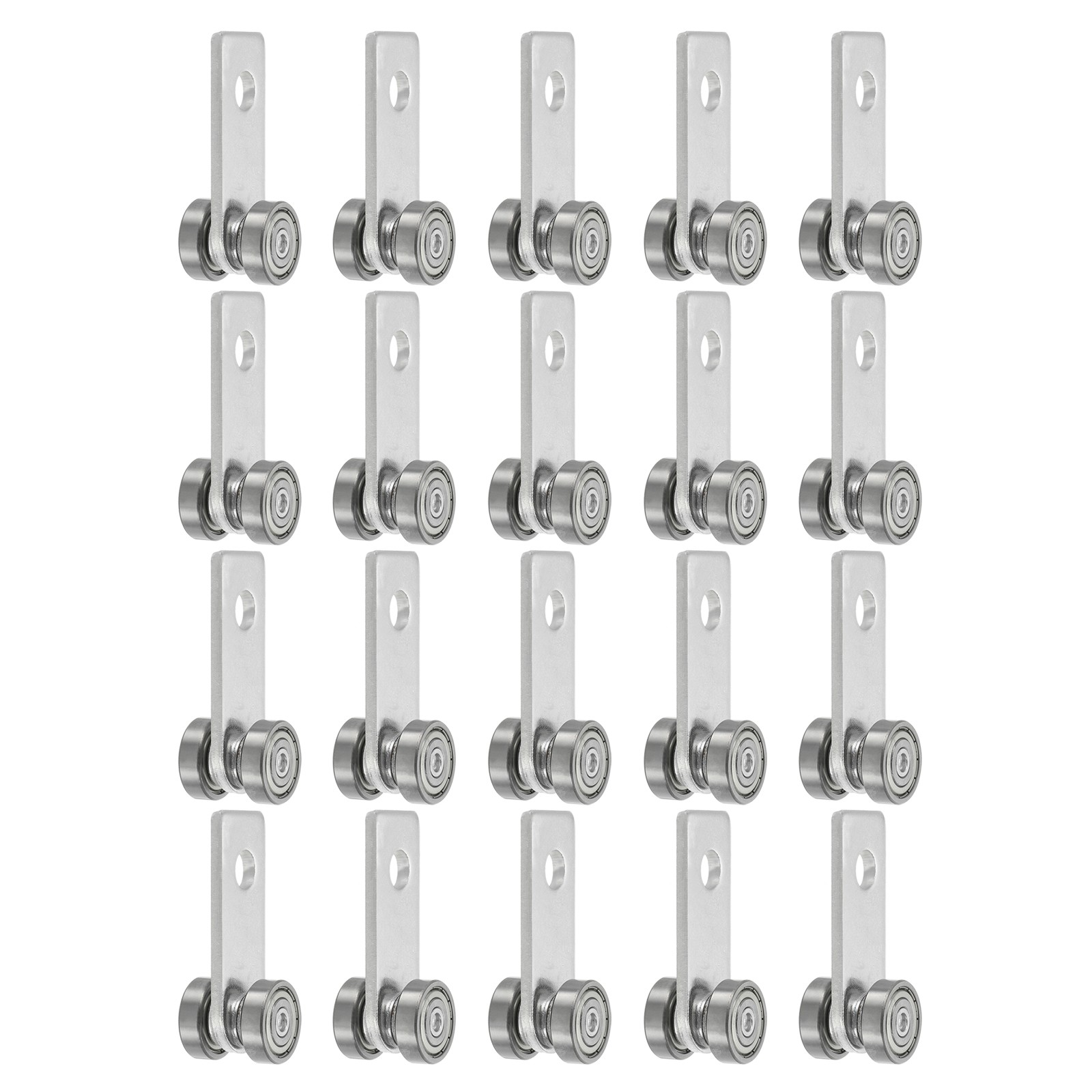 Two Bearing Trolley Assembly 2 Wheel Trolley Assembly Rollers Pack of 20