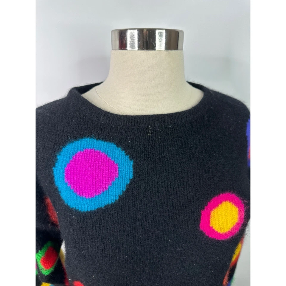 Suéter De Colección Rafaella Angora Corderos Lana Cuello Redondo Colorido Para Mujer Talla S” Foto 4 de 4