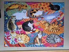 LIEGENDE KATZEN: 1000 TEILE PUZZLE GARANTIERT KOMPLETT