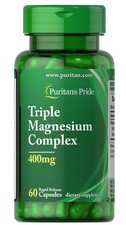 Puritan's Pride Triple Magnesium Complex 400 mg - 60 Rapid Release Capsules