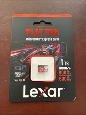 Lexar 1TB PLAY PRO microSD Express Card Switch 2 UHS-I SDXC 900/600 MB/s SEALED