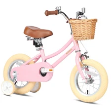 14 Inch Little Kids Bike for Age 3 4 5 Years Old Girls Retro Vintage Style Bi...