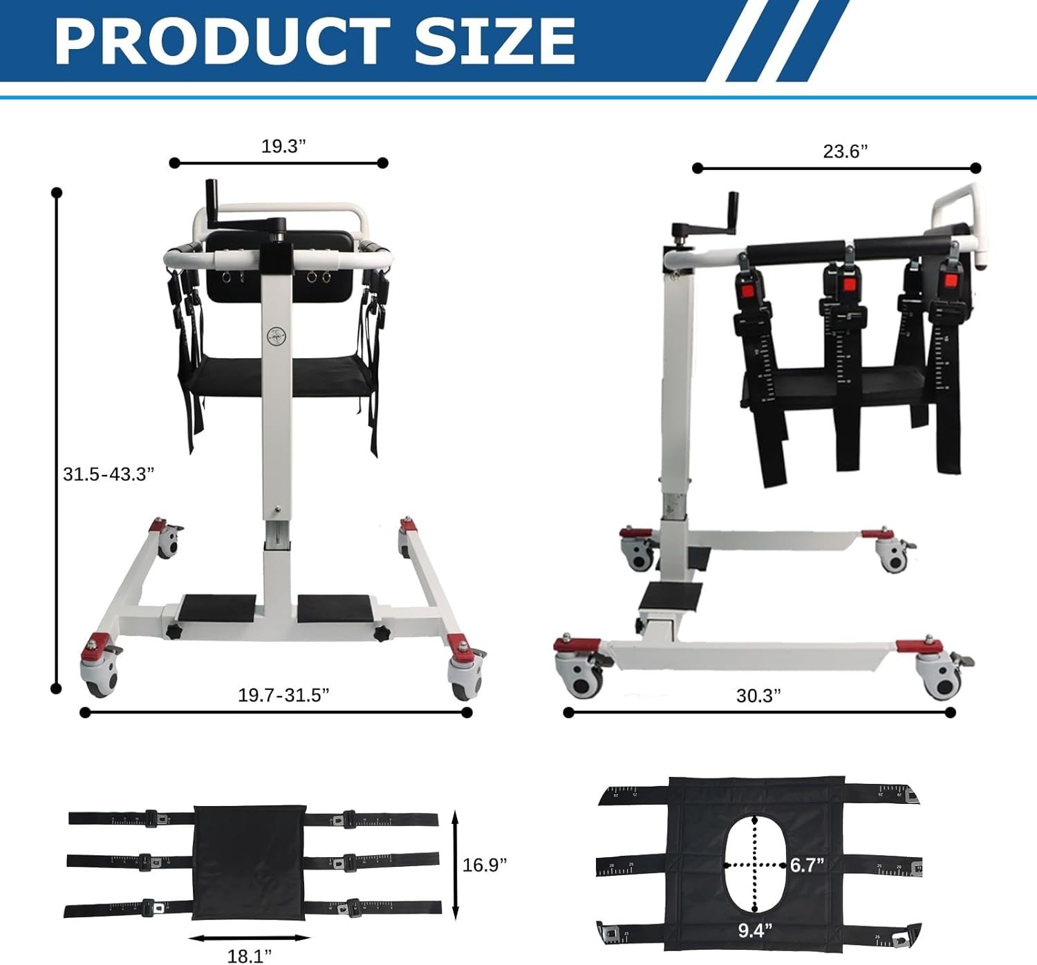 Patient Transfer Chair, Wheelchair to Car Transfer Devices, Sit to Stand Lift