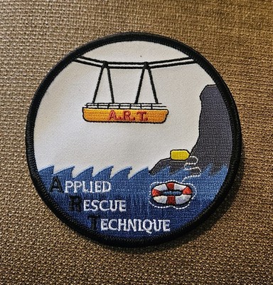 Vintage A.R.T. Applied Rescue Technique Patch - Sew On 4  Round - Rare Logo NOS