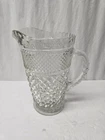 Vintage Anchor Hocking Wexford Diamond Pressed Glass 64oz Pitcher Clean