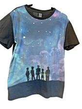 Voltron Legendary Defender Five Paladins Night Sky T Shirt Men's Large Black