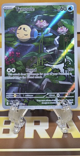 Pokemon TCG Tympole 103/086 Sv: Black Bolt Illustration Rare Holo Eng 2025 NM