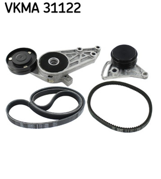 SKF Keilrippenriemensatz Vkma 31122 FüR Skoda Audi VW C5 3B5 Passat A6 A4 3B2 B5-image