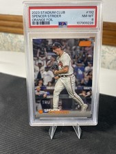 2023 Stadium Club Spencer Strider Orange Foil #6  /199 PSA 8