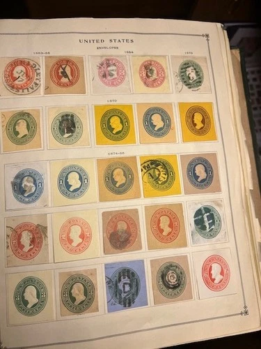 US 1850s-1860s forward - COLLECTION OF 135 cut squares & 23 envelopes