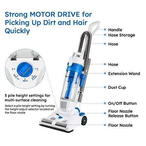 Aspiradora vertical portátil sin bolsa de succión eléctrica Vacmaster Foto 2 de 4