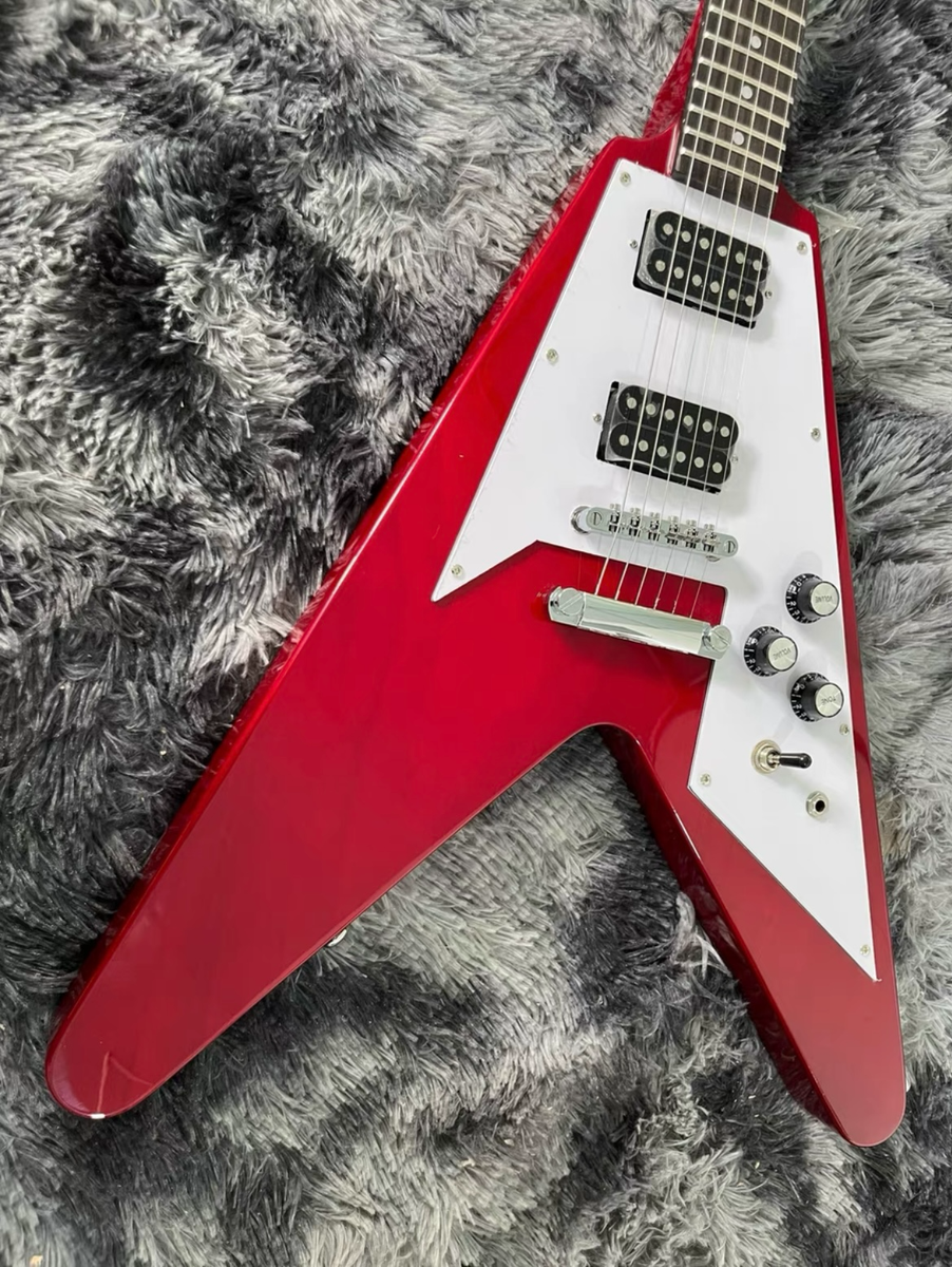 Best-selling Flying V Electric Guitar Red Mahogany Body Rosewood