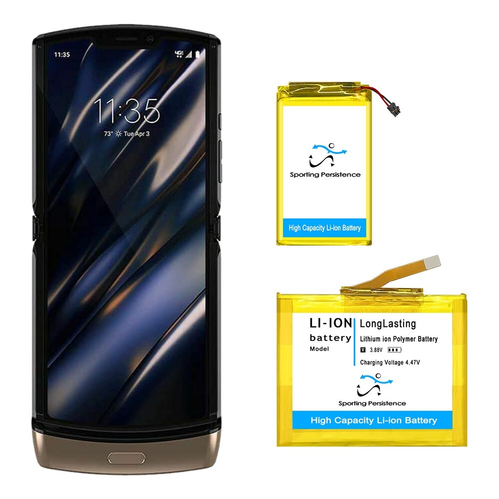 High Grade 1345mAh Main + 1365mAh Sub Battery for Motorola razr 4G 2019 XT2000