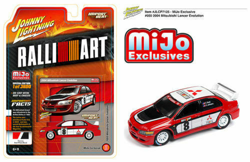 Johnny Lightning 1:64 Import Heat 2004 Mitsubishi Lancer Evolution JLCP7125 - Picture 1 of 1