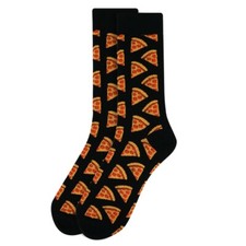 Pepperoni Pizza Novelty Sock Funny Socks Pizza Lover Gifts Cool Socks Funny BLK
